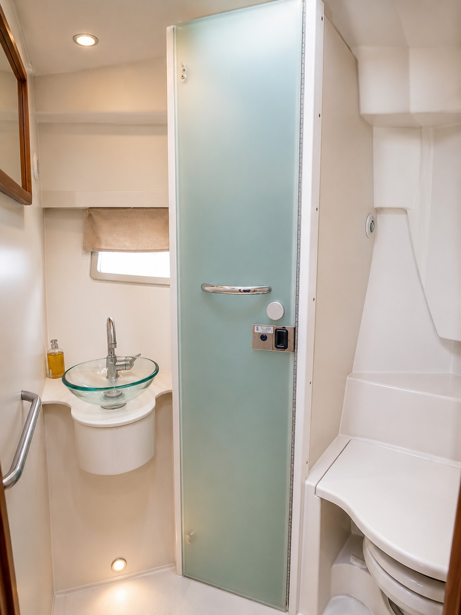 The Pursuit enclosed head and shower